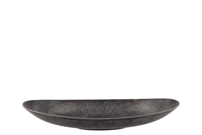 Melamine Grey Bowl Oval 40x17x6cm