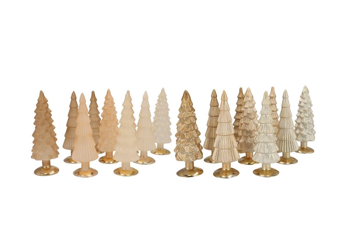 <h4>Twinkle Cosy Sand Mix Glass Tree Matt Ass 9x25cm</h4>
