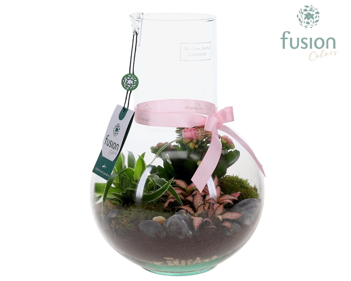 <h4>Green Bottle Suzanne Medium met Moederdag arrangement</h4>