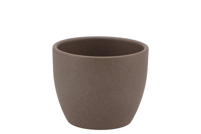 <h4>Ceramic Pot Brown 7cm</h4>