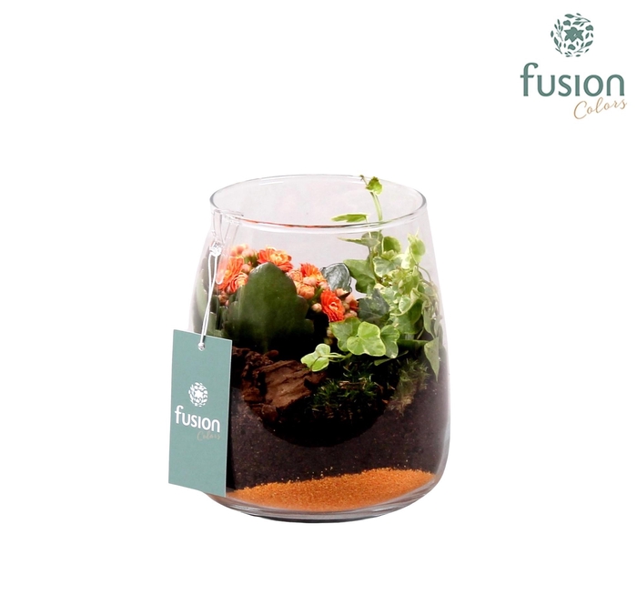 <h4>Pasen glazen windlicht Julia oranje</h4>