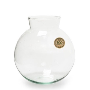 Glass Eco Ball vase collar d11/22*22cm