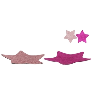 Melamine Shine Fuchsia/pink Plate Star 28x28x1cm