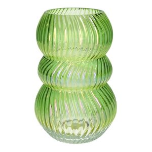 DF02-741473700 - Vase Lucelle d10.5/15.7xh24 green+pearl