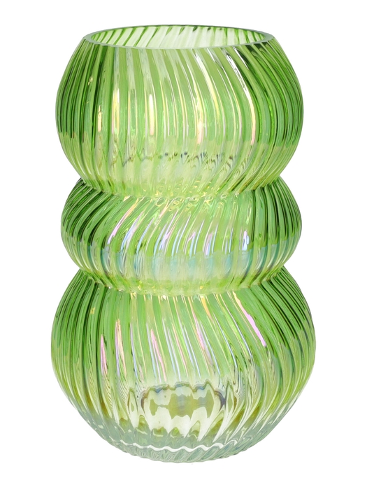 <h4>DF02-741473700 - Vase Lucelle d10.5/15.7xh24 green+pearl</h4>