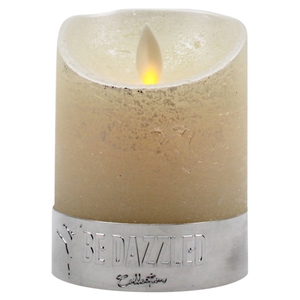 DF12-BD-20109 - Magic fl candle 75x100mm cream timer