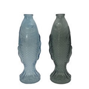 Maritime Glass vase fish 9*7*26cm