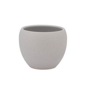 Vinci Matt Grey Flower Pot 14x11cm