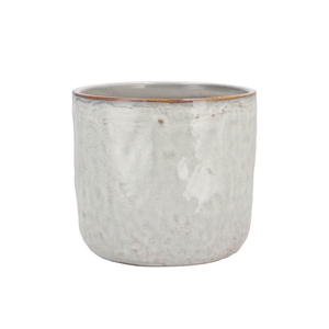 Iron Stone White Glazed Pot 19x17cm