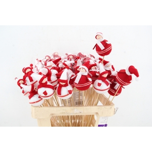Stick Snowman Red/White Mix