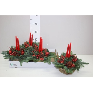 Arr Kerst Mand Rode Kaarsen