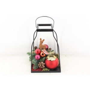 arr5 Kerst MB - Black lantaarn rendier Red 285/4
