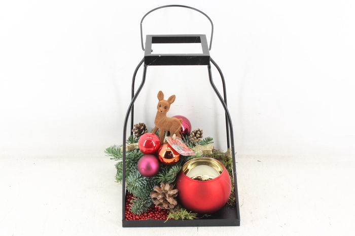 <h4>arr5 Kerst MB - Black lantaarn rendier Red 285/4</h4>