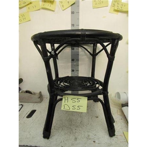 Tuin Bijzettafel Zwart H55 D55