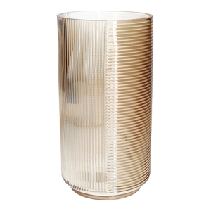 DF02-741470600 - Vase Perlina d13.5xh25.5 amber+pearl