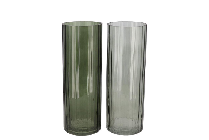 <h4>Marly Green Vase Ass 10x10x28cm</h4>