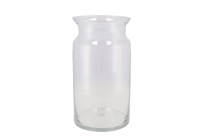 Glass Milk Can Vase Heavy 15x30cm