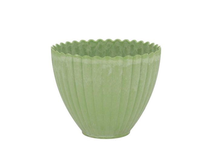Melamine Lisa Pistache Pot 11x8x11cm