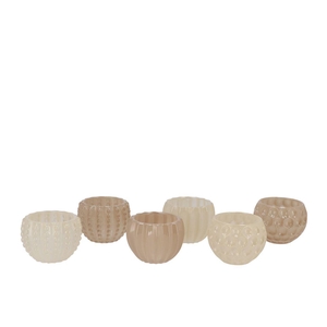 Jazz Sand T-light Structure Ass 8x6cm