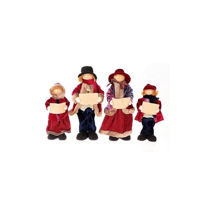 <h4>Xmas Carol Family 2 size 4 Pcs H33</h4>