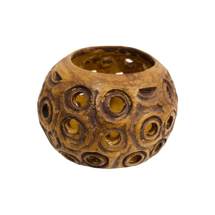 <h4>Waxinelichthouder Aris Oker</h4>