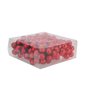 Glass Ball Glans Combi Rood 25mm P/144