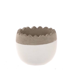 Easter Ceramics egg pot d12*9.5cm