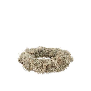 Nature Wreath Dry White Moss 20cm