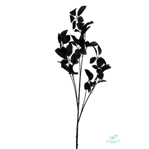 SILK FLOWERS - LEAF BRANCH HAKAN BLACK 128CM