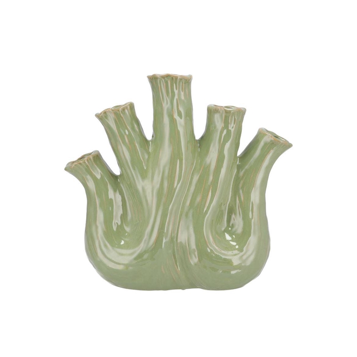 <h4>Aglio Pistache Vase Oval 36x17x33cm Nm</h4>