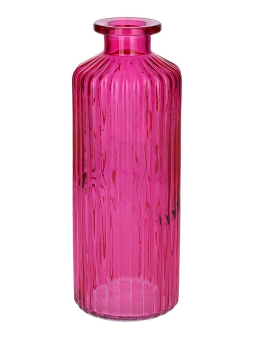 <h4>Bottle Caro lines d4.5/7.5xh20 fuch</h4>