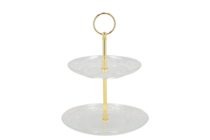 Dayah Transparent Cake Shelf 15/18x24cm