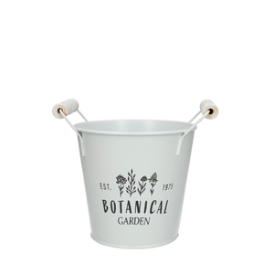 Zinc Botanical pot d13*12cm
