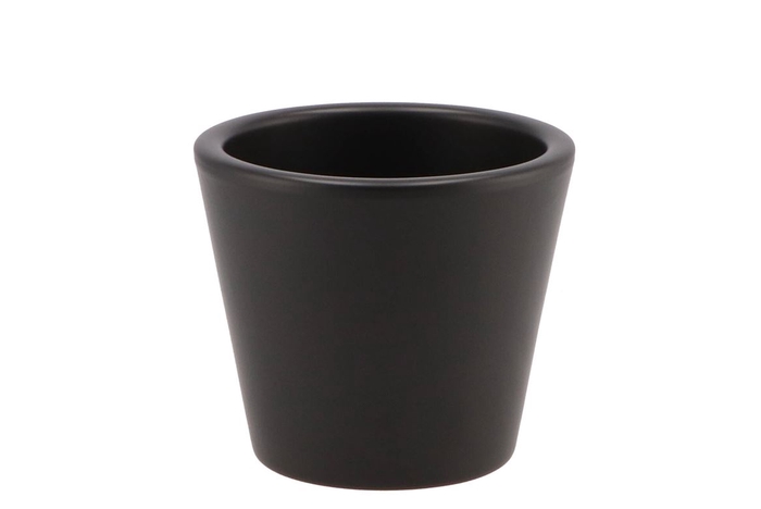 <h4>Vinci Matt Black Container Pot 12x10cm Nm</h4>