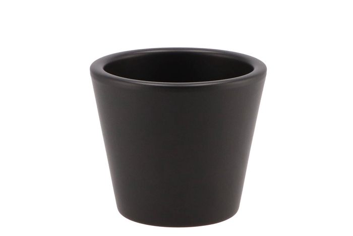 <h4>Vinci Matt Black Container Pot 12x10cm</h4>