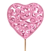 Pick Heartroque 6cm+12cm stick pink