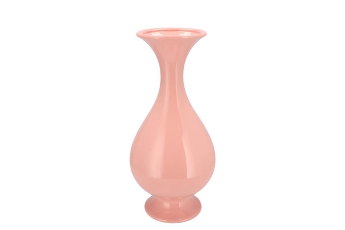 <h4>Mia Pink Vase Neck Trumpet 18x18x38cm</h4>