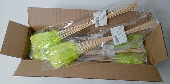 <h4>Stick Feather Apple Green 14cm</h4>