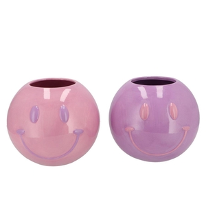Smiley Dreamy Purple Mix Vase Ass 21x21x18cm Nm