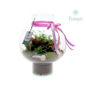 Green Bottle Laura Large met arrangement