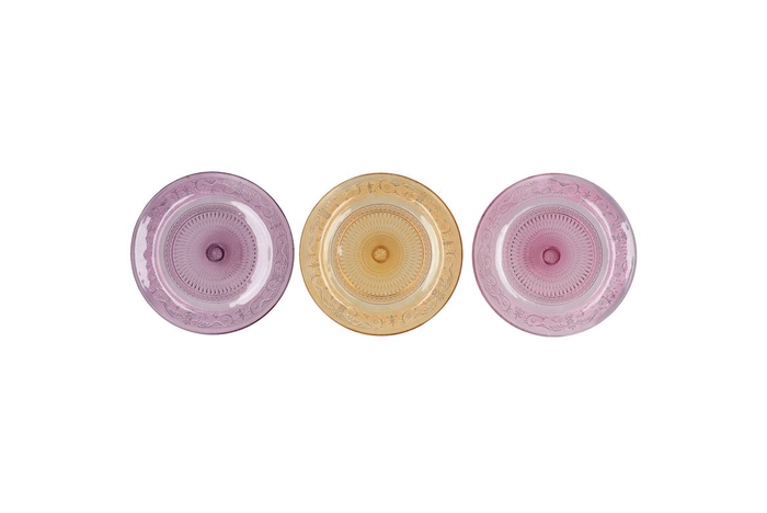 <h4>Dayah Pastel Mix Glass Plate 20x2cm Ass P/1</h4>