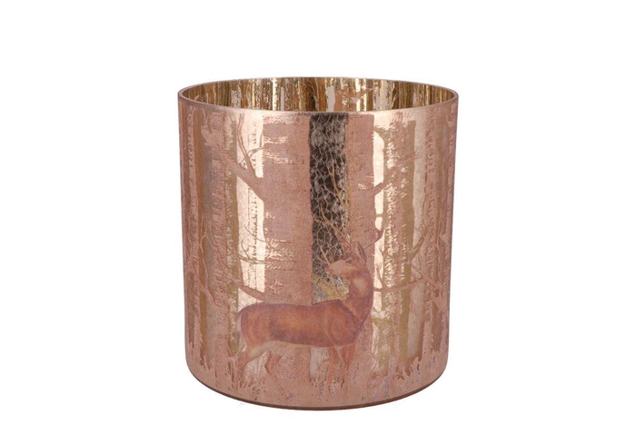 <h4>Ruby Gold T-light Deer 15x15cm Nm</h4>