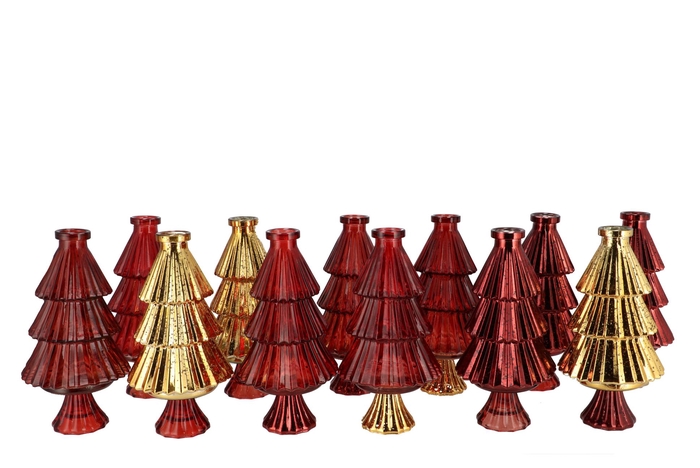 Jazz Wild Red Vase X-mas Tree Ass 11x22cm Nm