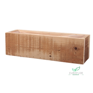WOODEN CRATE NATURAL 35X10X10CM