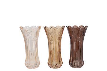 <h4>Delight Natural Brown Mix Vase Tulip Ass 11x20cm</h4>