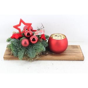 arr5 Kerst MB - Hout rechth. 1wax red