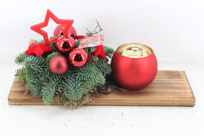 <h4>arr5 Kerst MB - Hout rechth. 1wax red</h4>