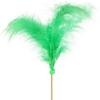 Pick Feathers 10cm+10cm stick green
