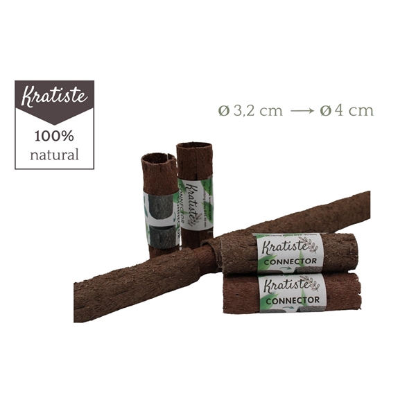 <h4>Kratiste Biodegradable climbing pole connectors - Ø 4 cm -</h4>