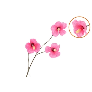 Silk Hibiscus Dark Pink 85cm